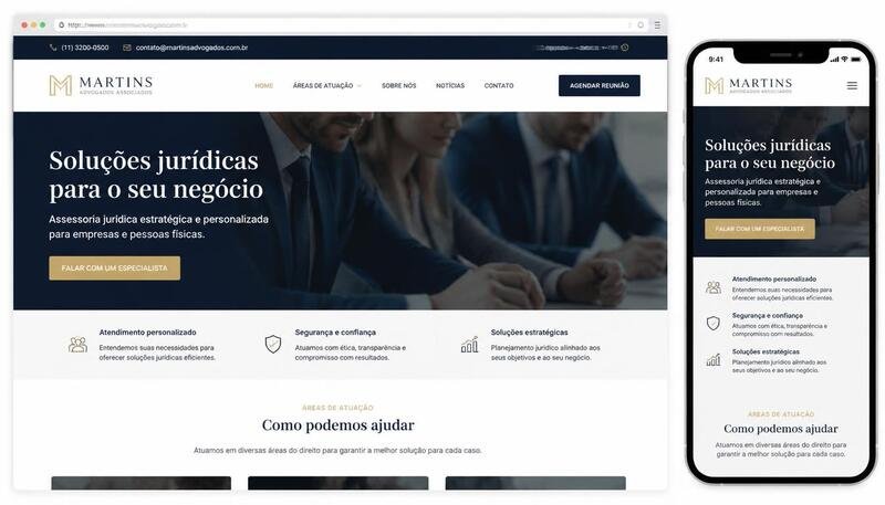 site profissional responsivo para celular e computador